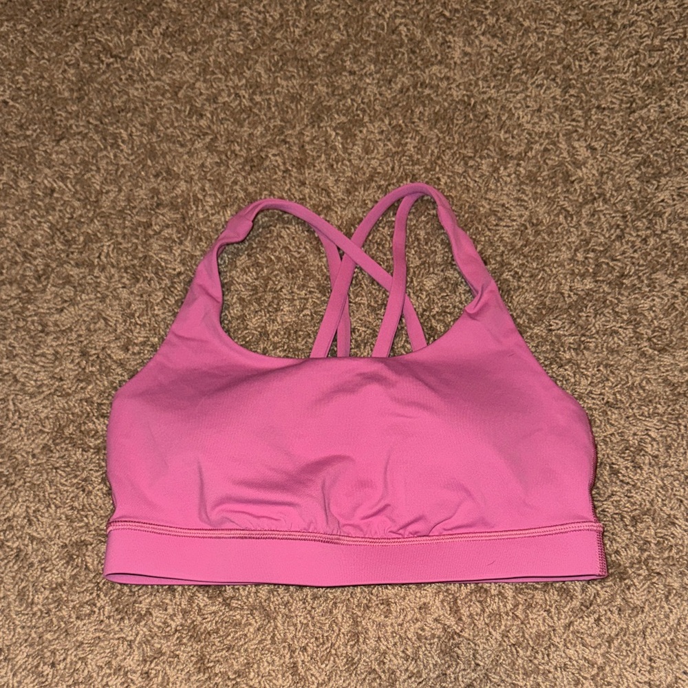 Lululemon Athletica Pink Cross-Back Sports Bra